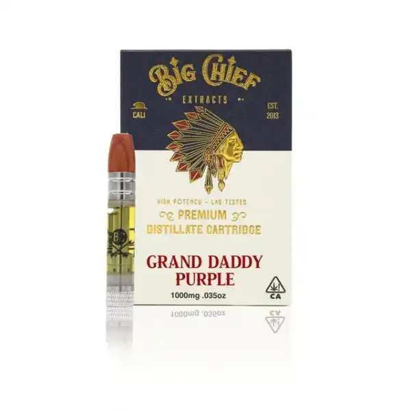 Big Chief THC Vape Cartridge 1G – GrandDaddyPurple