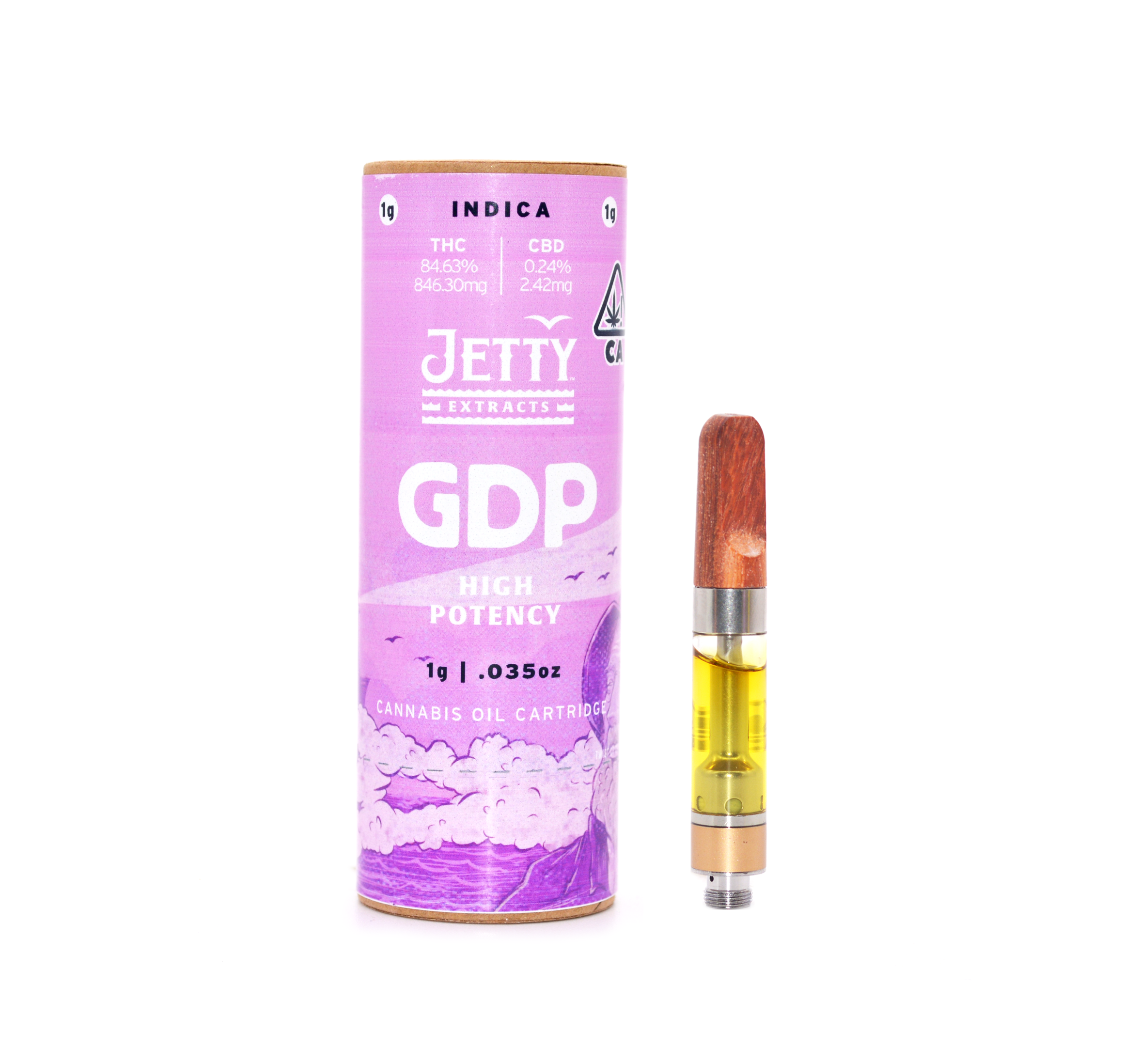JETTY EXTRACTS | Granddaddy Purps – Gold Cartridge – 1.0g