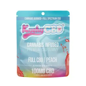 Kushy Punch Peach Full CBD Gummy
