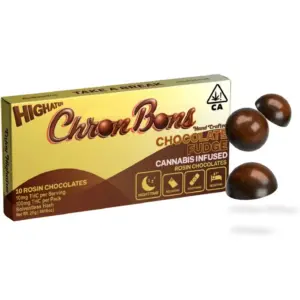 Highatus ChronBons | Mountain Walker Chocolate Fudge Rosin Infused Chocolates | 100mg